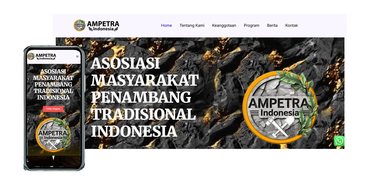 Website Organisasi Ampetra