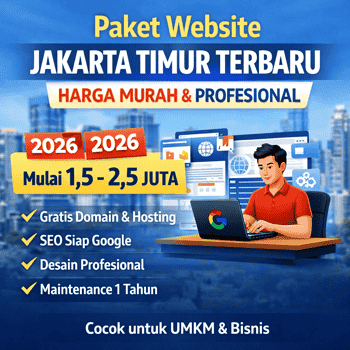 Paket Website Jakarta Timur Terbaru Harga Murah & Profesional