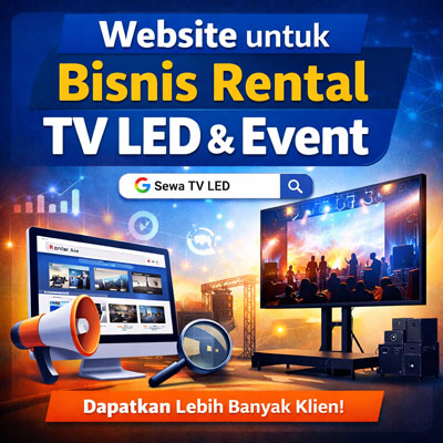 Mengapa Bisnis Rental TV LED dan Peralatan Event Wajib Memiliki Website Profesional