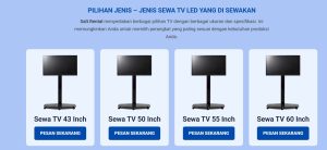 Informasi Spesifikasi Peralatan