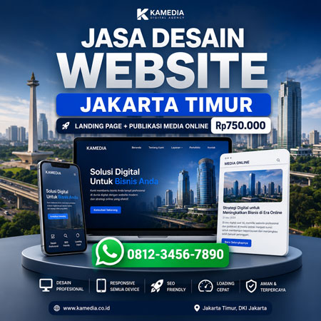 Jasa Desain Website Jakarta Timur dengan Landing Page dan Publikasi Media Online